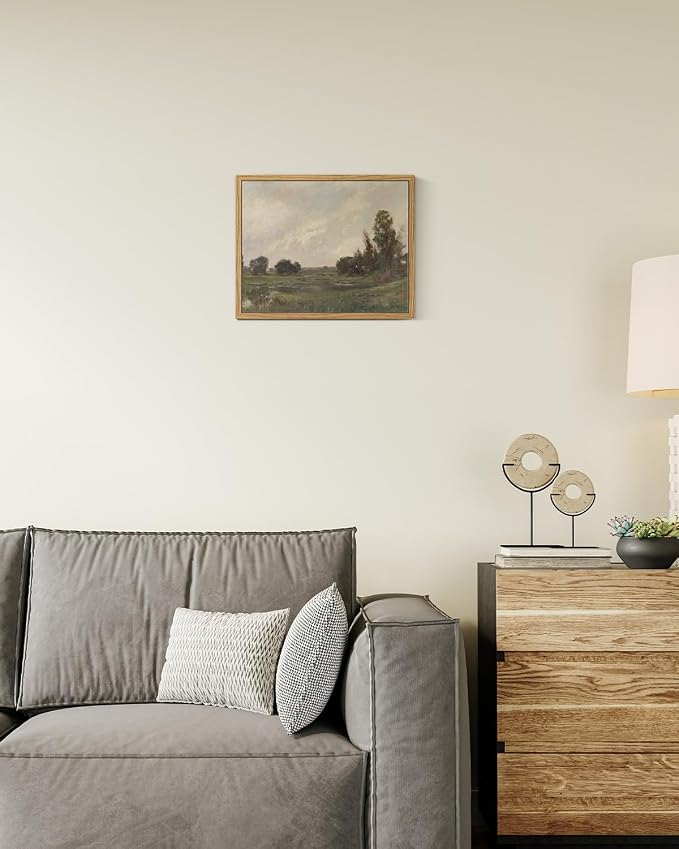 InSimSea Framed Canvas Wall Art, Vintage Landscape Art - Image 3