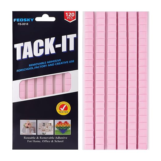 Feosky Adhesive Poster Sticky Tack Putty, Reusable and Removable Adhesive Putty by Feosky