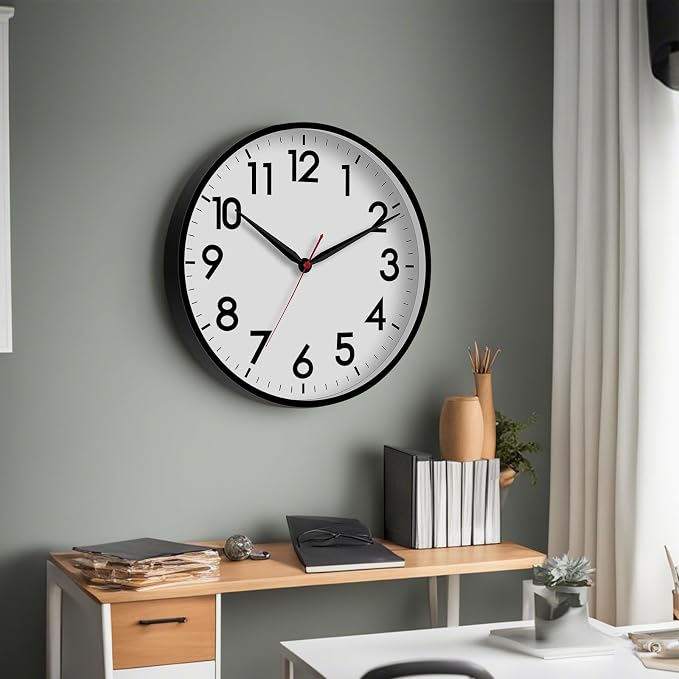 AKCISOT 16 Inch Wall Clock Large Silent Non-Ticking Wall Clocks Battery Operated - Image 8