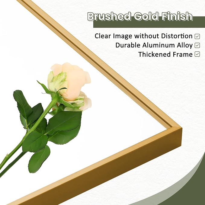 NicBex Full Length Mirror, Aluminum Alloy Frame Full Body Mirror - Image 3