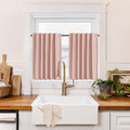RYB HOME 100% Blackout Basement Curtains 30 inches Long, Heat & UV Blocking by RYBHOME