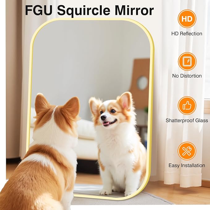 Bathroom Mirror for Wall, HD Reflection Shatterproof Mirror for Living Room - Image 4