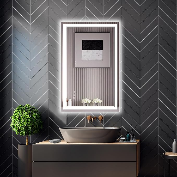 Ratsamee 24x36 Inch LED Bathroom Mirror - Image 2