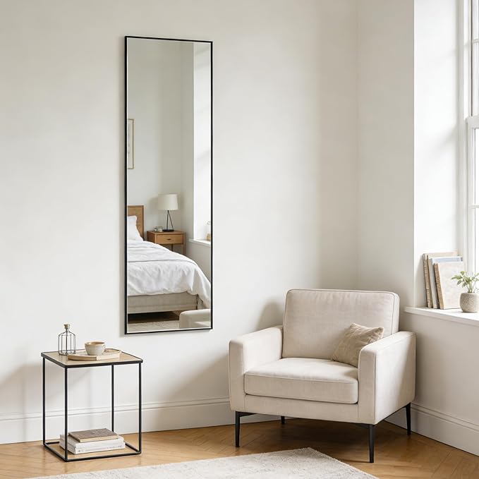 Ruomeng 48x14 Inch Full Length Door Hanging Mirror, Rectangle Full Body Mirror - Image 7