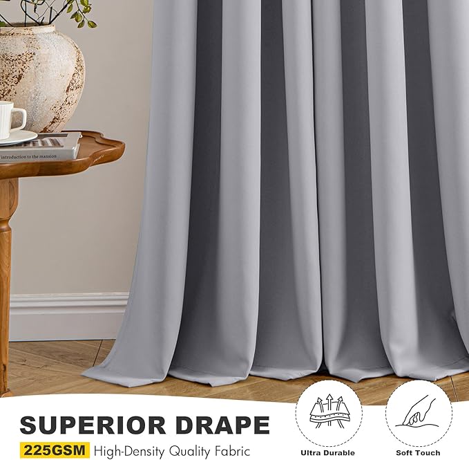 MIULEE Blackout Curtains for Bedroom Living Room 2 Panels, Thermal Insulated - Image 5