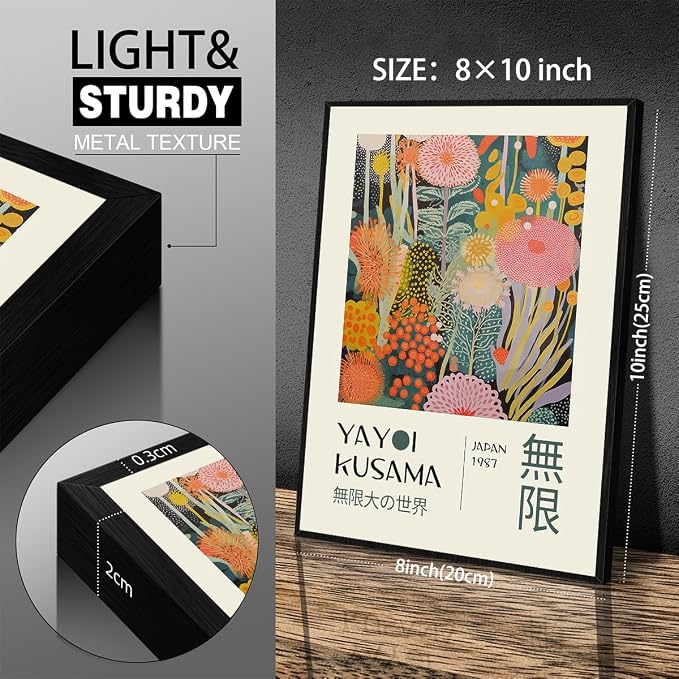 Abstract Yayoi Kusama Posters Japanese Wall Art Vintage Tokyo Aesthetic Prints - Image 2