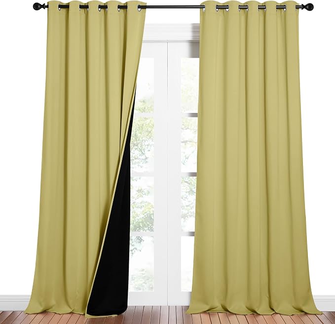 NICETOWN Total Shade Curtains and Draperies, Heavy-Duty Full Light Shading by NICETOWN