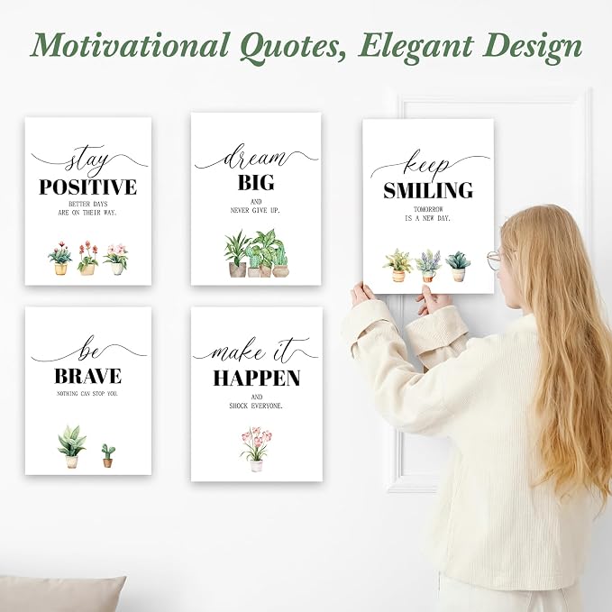 Coume 6 Pack Art Acoustic Panels 12" x 16" Inspirational Self Adhesive - Image 5
