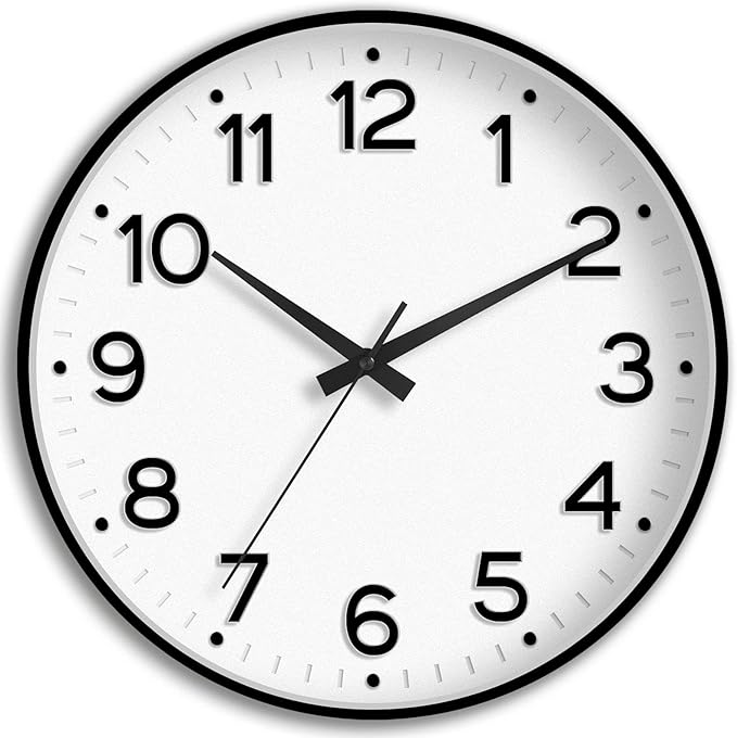 Roymnie Wall Clock 12 Inch Silent Wall Clocks Battery Operated-Modern Non by Unknown