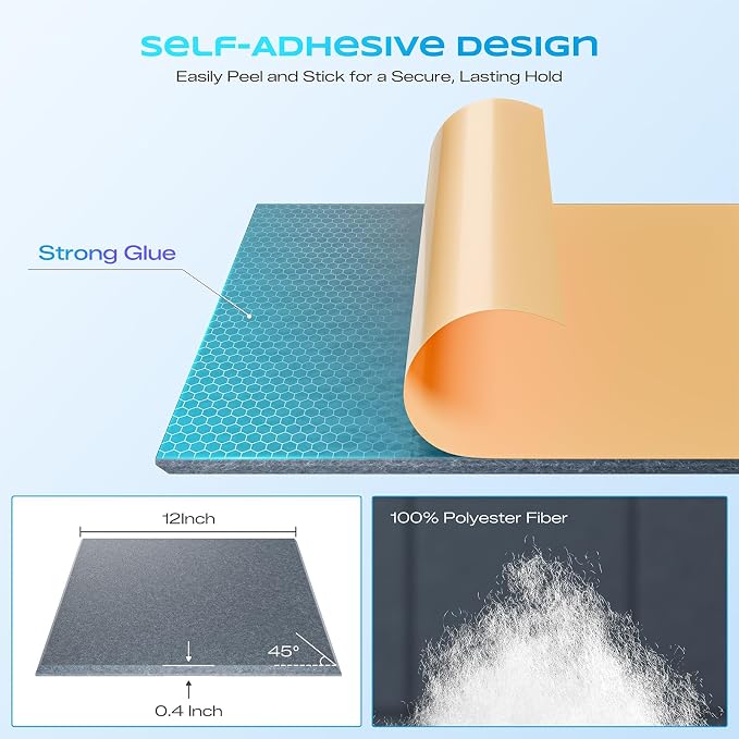 12 Pack Self-Adhesive Acoustic Panels, Soundproof Wall Panels - Image 2