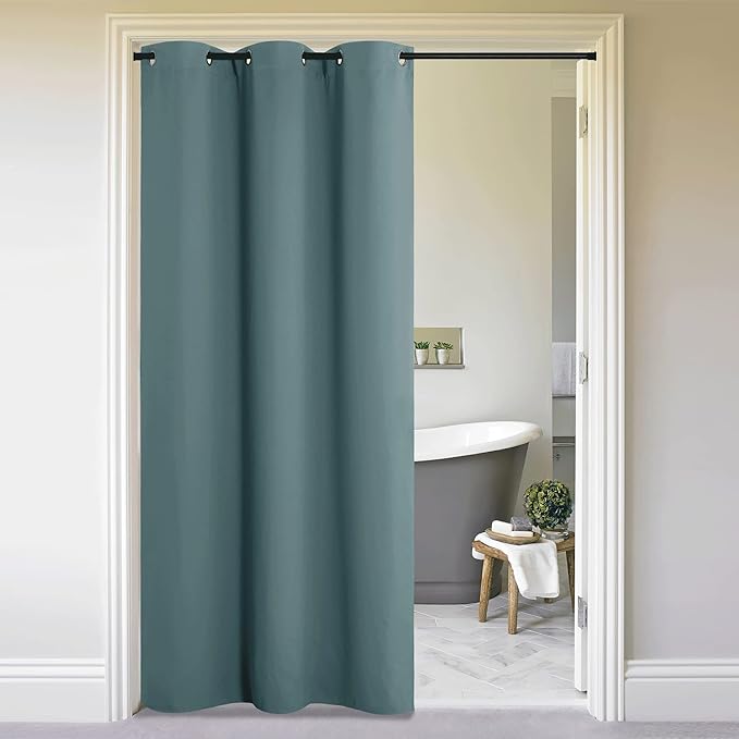 NICETOWN Faux Folding Accordion Doors, Front Door Curtains by NICETOWN