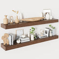 Heimlove Floating Shelves for Wall 48 Inches Long, 9.3" Deep Walnut Floating by Heimlove