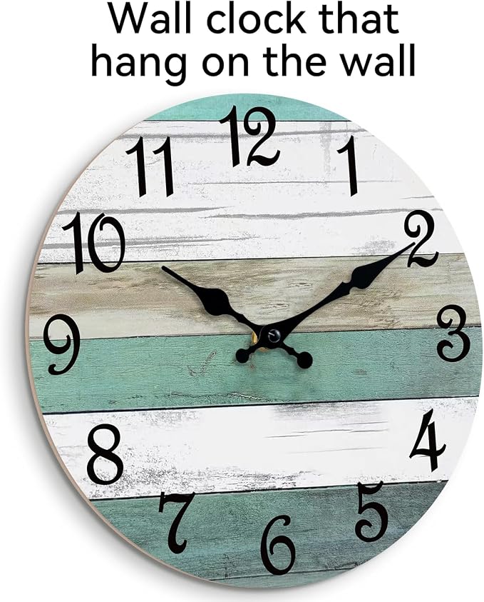CHYLIN Wall Clock, 12 Inch Wall Clocks Battery Operated Silent Non Ticking - Image 4