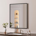 LOAAO Black Bathroom Mirror 22"X30" by LOAAO