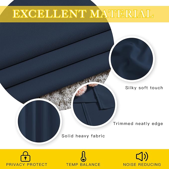 NICETOWN Bedroom Window Blackout Curtain Panel - Image 5