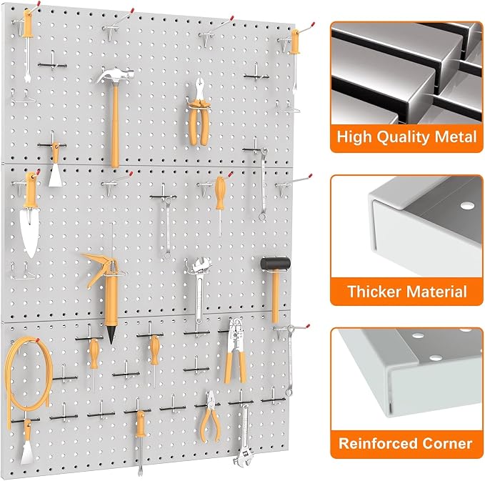 TORACK 3 PCS Metal Pegboard Panels - Image 5