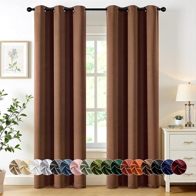 MIULEE Blackout Curtains for Bedroom Living Room 2 Panels, Thermal Insulated by MIULEE