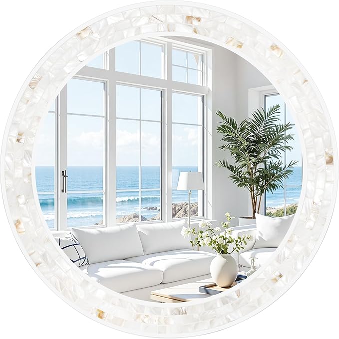 Tanmicoshomy Round Bathroom Mirror 26 Inch, Circle Mirror by Tanmicoshomy