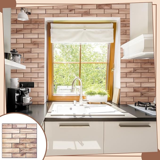 12PCS 3D Wall Panels Peel and Stick Foam Faux Brick Wall Panels, Self-Adhesive - Image 7