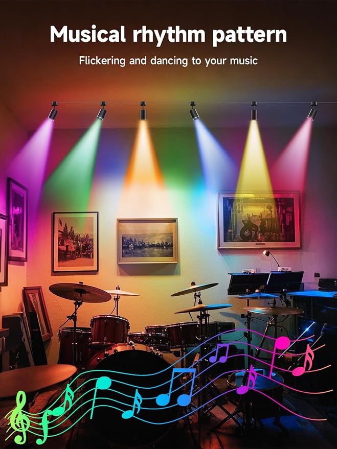 Tyute LED Spot Lights Indoor, RGB Color Changing Uplighting - Image 4