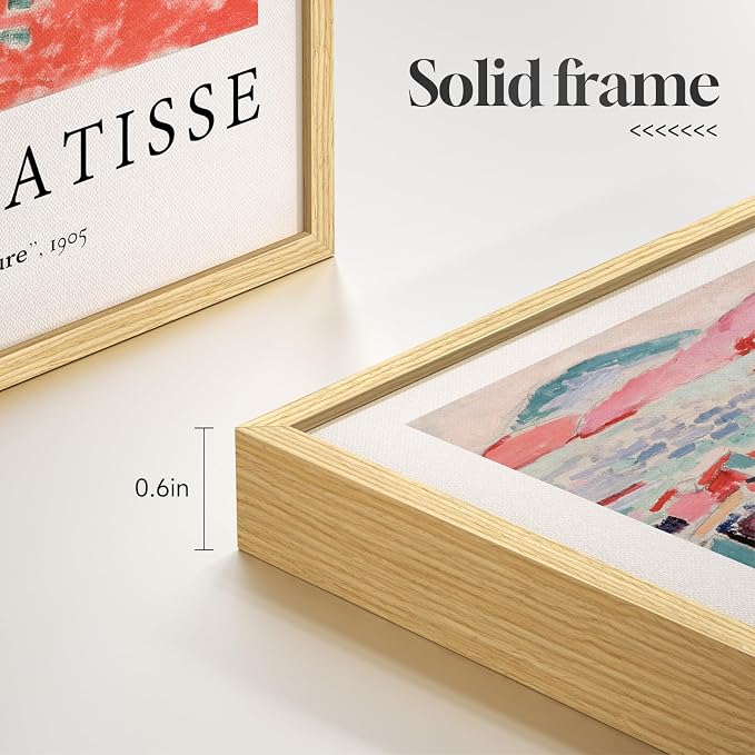 Framed Matisse Wall Art for Living Room, 6 Pieces Abstract Colorful Canvas - Image 7
