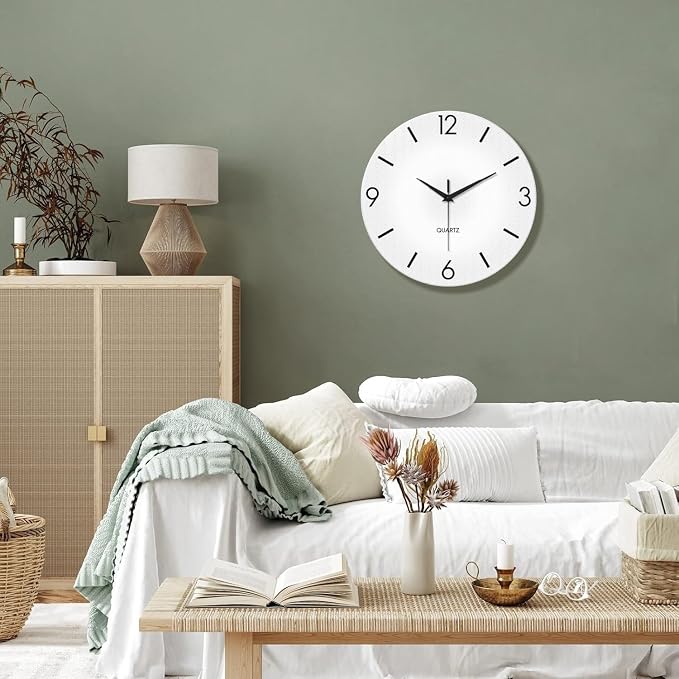 XFM Modern Simple Wall Clock 16 Inch Silent Wall Clocks Battery Operated Big - Image 4