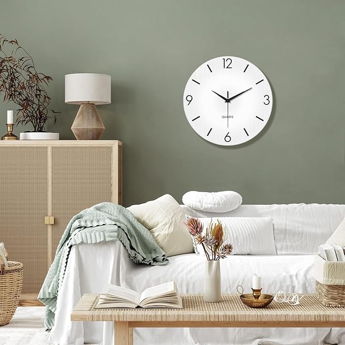 XFM Modern Simple Wall Clock 20 Inch Silent Wall Clocks Battery Operated Large - Image 5