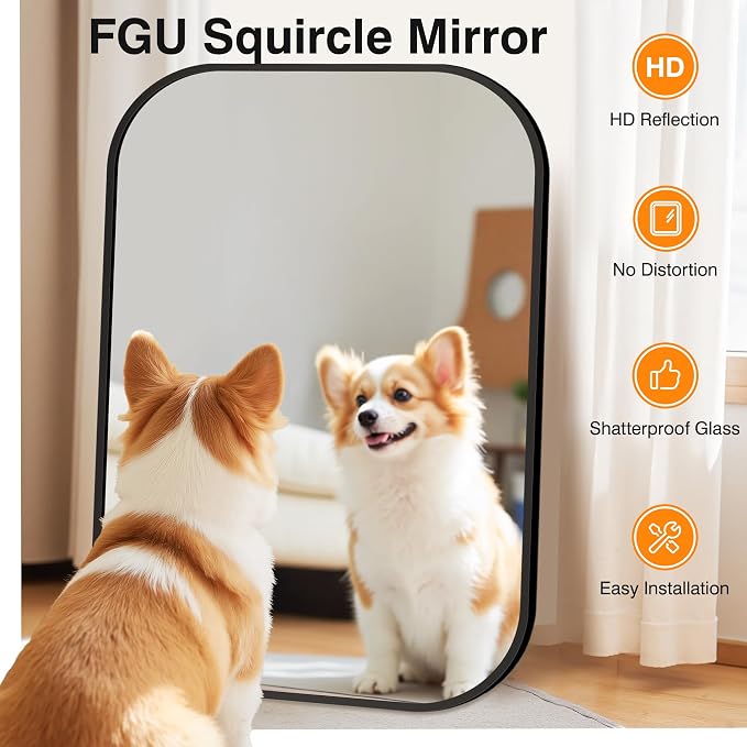 Bathroom Mirror for Wall, HD Reflection Shatterproof Mirror for Living Room - Image 4