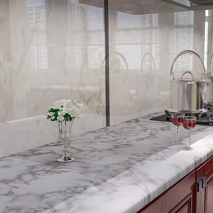 Art3d 15.8" x 120" Wall Panel Marble - Image 6