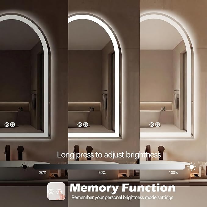 Sweetcrispy 24“×36” LED Bathroom Backlit Mirror - Image 6
