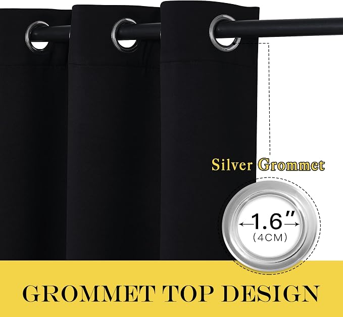 NICETOWN Blackout Curtain Panel 90" Long - Image 3