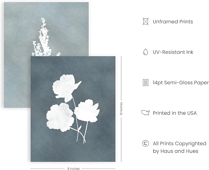 HAUS AND HUES Floral Wall Art - Image 2