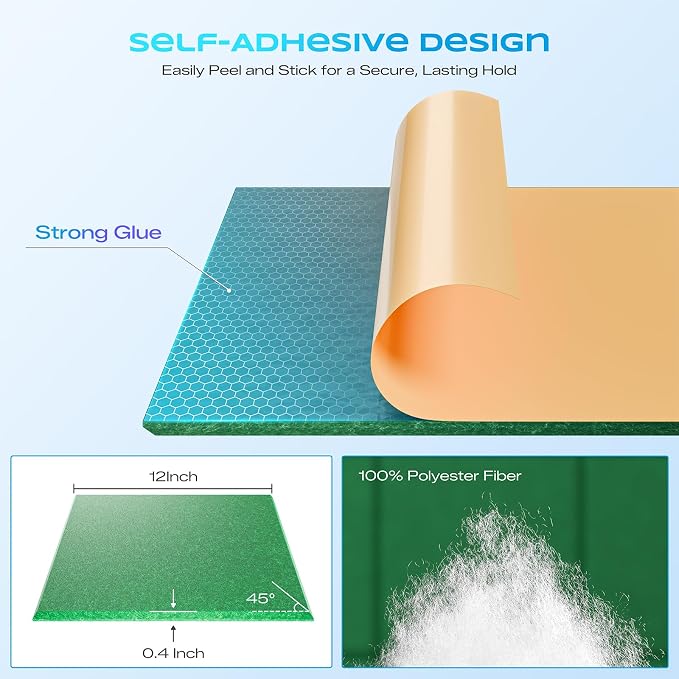 12 Pack Self-Adhesive Acoustic Panels, Soundproof Wall Panels - Image 2