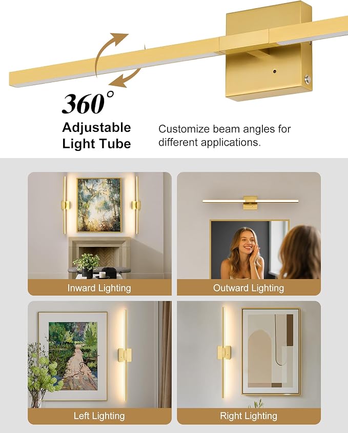 Rayogale 36 Inch 8000mAh Wireless Wall Sconce - Image 4