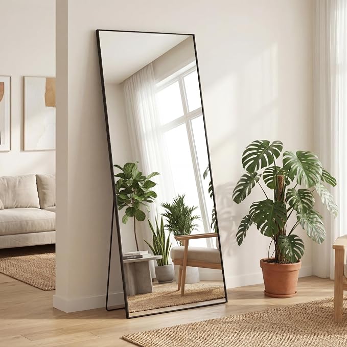 Sweetcrispy 56"x21" Full Length Mirror, Leaning or Standing Full Body Mirror - Image 2