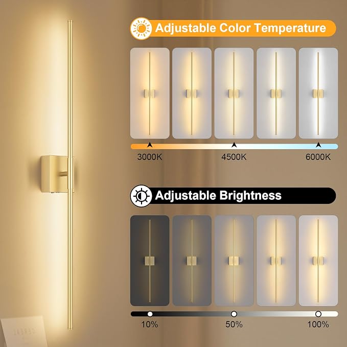 Battery Operated Wall Sconce Set of Two - Image 3