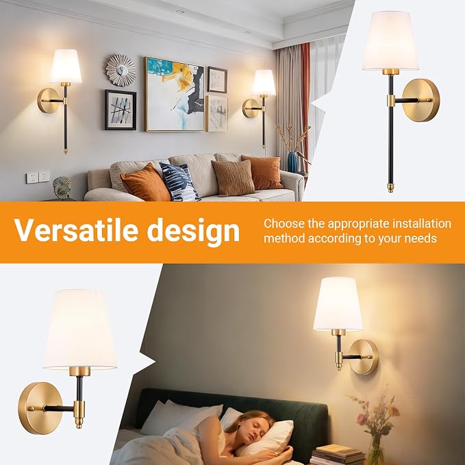 Nekhung Battery Operated Wall Sconces Set of 2, Wireless Wall Light - Image 8
