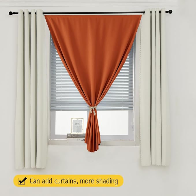 Portable Light Blocking Curtains Self-Stick Design, Removable Adhesive Window - Image 8