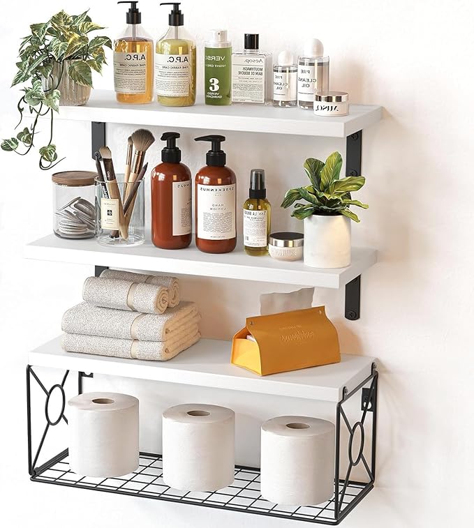 Amada Bathroom Shelves Over Toilet by AMADAHOMEFURNISHING