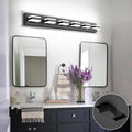 SOLFART 5 Color Temperature Adjustable Modern Vanity Light6 Lights Black by SOLFART