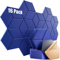 16 Pack Self-adhesive Acoustic Panels 12" X 10" X 0.4" by Dailycooper