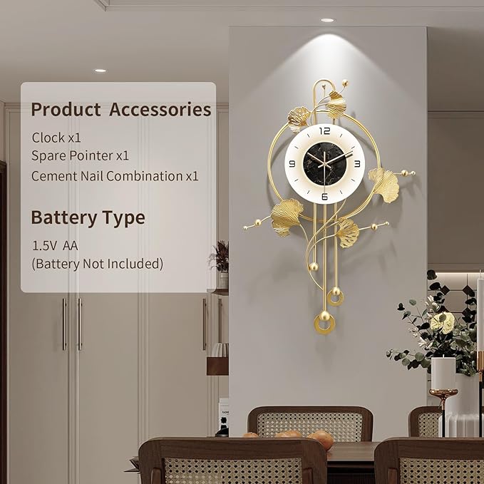 Wall Clock, Large Modern Wall Clock - Image 5