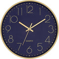 Foxtop Modern Wall Clock 12 Inch Silent Non-Ticking Battery Operated Round by Foxtop