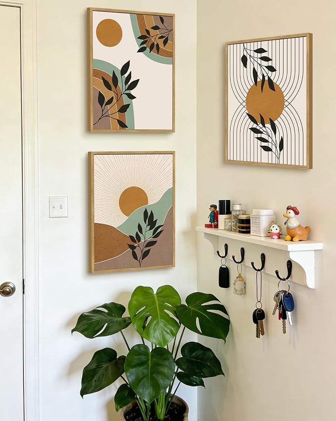 PHOPAGO Boho Wall Art Sage Plant Botanical Framed Wall Printing 11x14in - Image 6