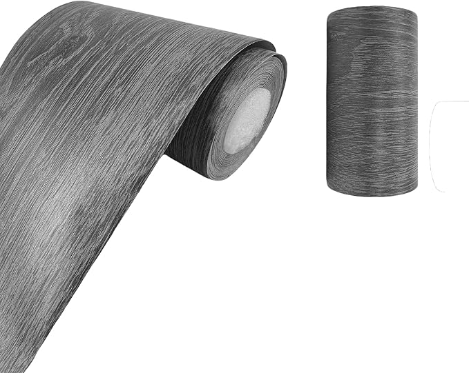 Teemall 10M Black Wood Grain Removable PVC Waterproof Border Wall Decor - Image 7