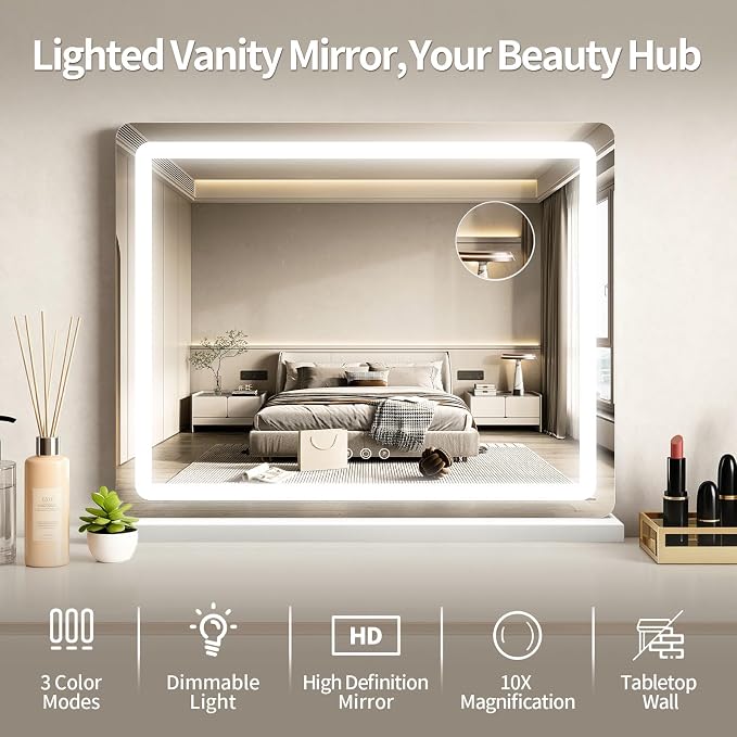 ROLOVE 23"x 18" Large Vanity Mirror - Image 8
