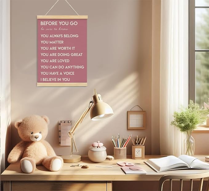 Mental Health Positive Affirmations Inspirational Wall Art Decor, Therapist - Image 2