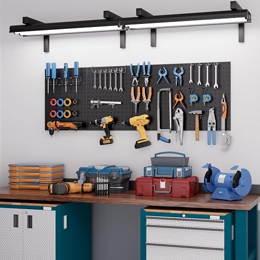 INCLY 4 Pack Peg Board, Peg Board Panels - Image 2