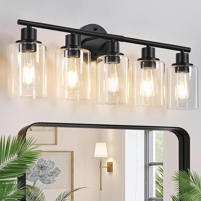 Zarbitta 5-Light Bathroom Light Fixtures, Bathroom Wall Lamp by Zarbitta