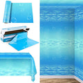 Kochorie 54 Inch x 200 Ft Ocean Waves Plastic Tablecloth Roll in Slide Cutter by Kochorie